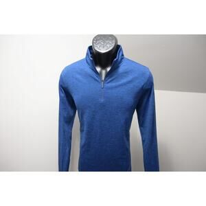 Under Armour 1/4 Zip Jacket Blue HeatGear Light Weight Athletic Mens Size Small